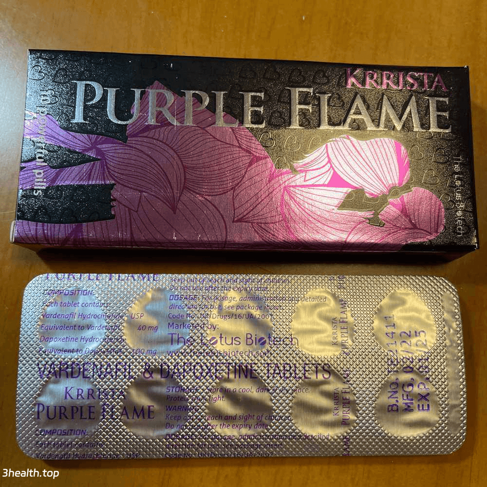 叁叁代购-紫色佳人(KRRISTA Purple Flame)乌地那非双效片